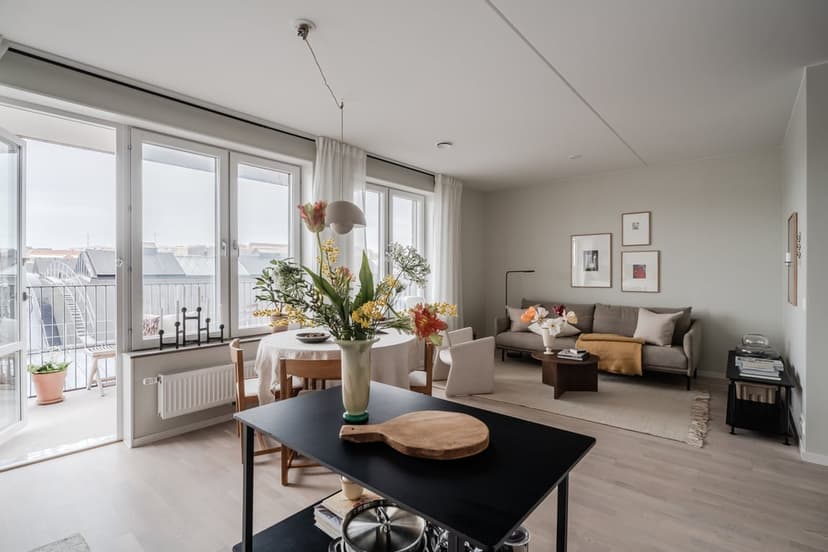 Majorna Goteborg 90sqm 3BR Apartment Modern Design with Balcony and Parking
