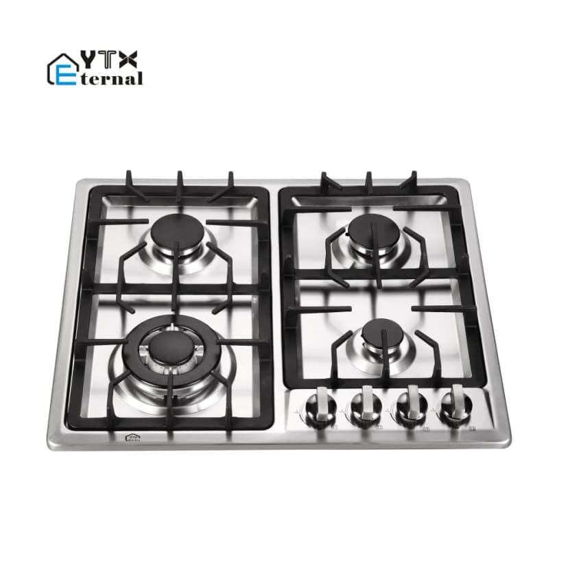 YTX 24 Inch Built-in Gas Cooktop with Electronic Ignition - 4 Burners