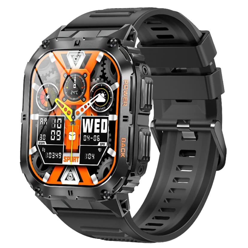 LEMFO K61 Pro Smart Watch – 1.96" AMOLED, Heart Rate Monitoring